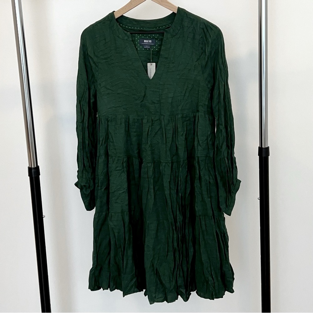NWT Maeve Amber Tiered Tunic in Emerald
